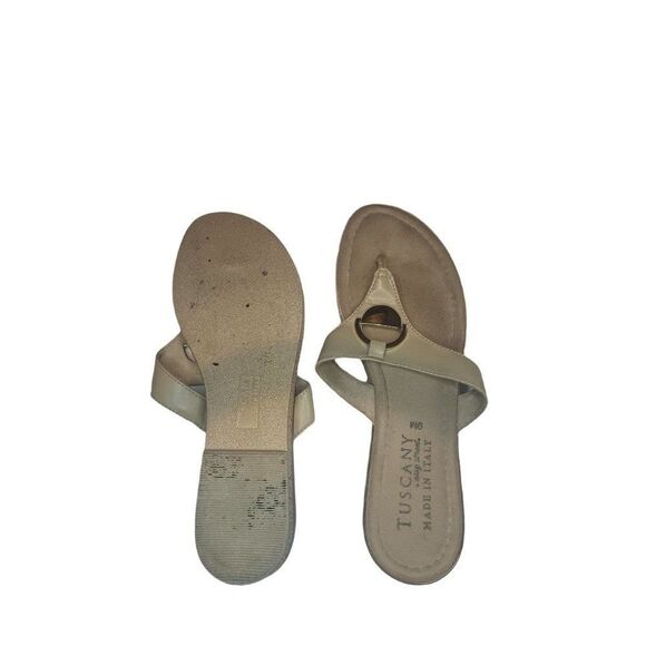 Tuscany Sandals Women Sz 9 M Easy Street Made In Italy Leather Everyday - Picture 4 of 6